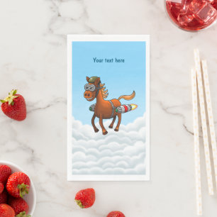 Servilleta De Papel Cumpleaños de Rocket Pony