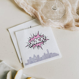 Servilleta De Papel Cumpleaños de superhéroe de libro de historietas r