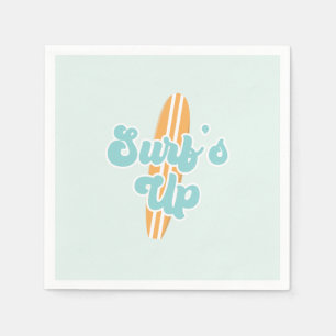 Servilleta De Papel Cumpleaños de Surfs Up Beach