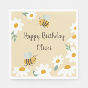 Servilleta De Papel Cumpleaños de Sweet Bee