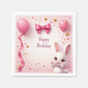 Servilleta De Papel Cumpleaños de Sweet Bunny Baby 🐰