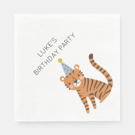 Servilleta De Papel Cumpleaños de Tiger