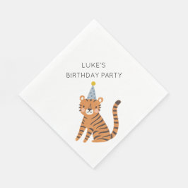 Servilleta De Papel Cumpleaños de Tiger