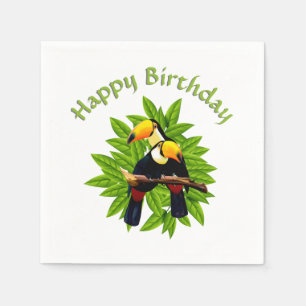 Servilleta De Papel Cumpleaños de Toucan Duo