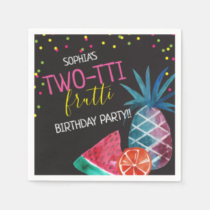 Servilleta De Papel Cumpleaños de Two-tti Frutti Girl's 2º