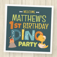 Cumpleaños de un niño de dinosaurio chino moderno