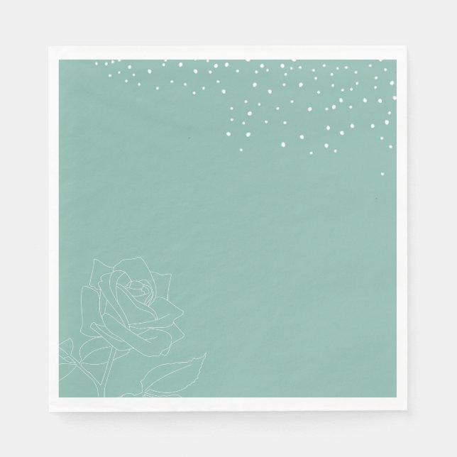 Servilleta De Papel cumpleaños de Unicornio (Anverso)