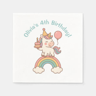 Servilleta De Papel Cumpleaños de Unicornio