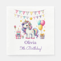 Cumpleaños de Unicornio Adorable de Cualquier Edad
