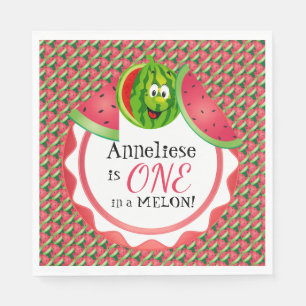 Servilleta De Papel Cumpleaños de uno en un melón