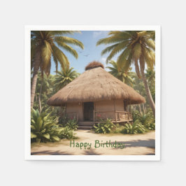 Servilleta De Papel Cumpleaños de Vacaciones Tropicales