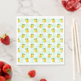 Servilleta De Papel Cumpleaños de verano con limón cítrico