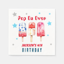 Cumpleaños de verano de niños con paletas