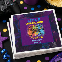 Cumpleaños de videojuegos Sube de Nivel Game On
