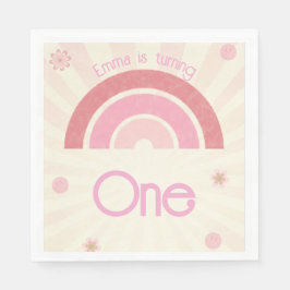Servilleta De Papel Cumpleaños del Arcoiris
