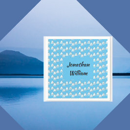 Servilleta De Papel Cumpleaños del barco de vela