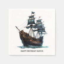 Cumpleaños del Barco Pirata Negro