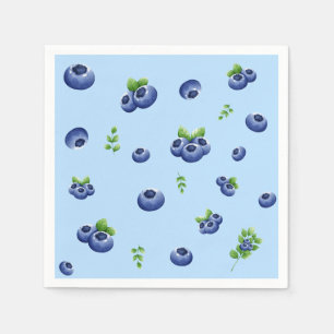 Servilleta De Papel Cumpleaños del Blueberry