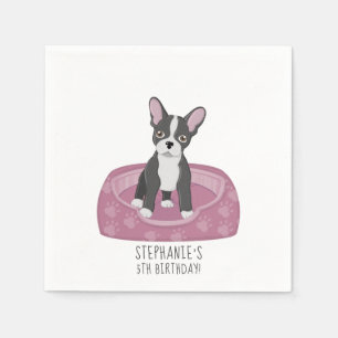 Servilleta De Papel Cumpleaños del Bulldog francés