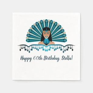 Servilleta De Papel Cumpleaños del Carnaval Caribe Editable