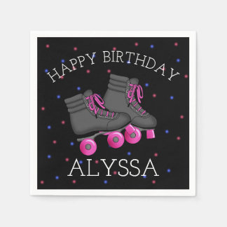 Servilleta De Papel Cumpleaños del chica Roller Skate