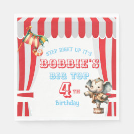 Servilleta De Papel Cumpleaños del Circo Grande Superior