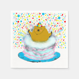 Servilleta De Papel Cumpleaños del Día de la Marmota