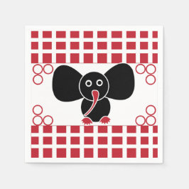 Servilleta De Papel Cumpleaños del Elefante chica