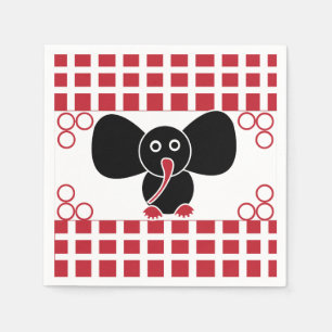 Servilleta De Papel Cumpleaños del Elefante chica