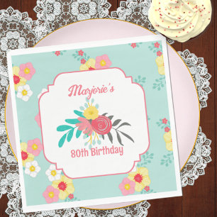 Servilleta De Papel Cumpleaños del Fiesta del té