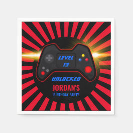 Servilleta De Papel Cumpleaños del juego de video