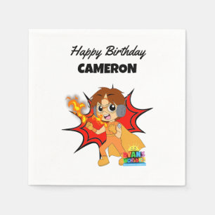 Servilleta De Papel Cumpleaños del Mundo de Ryan