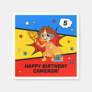 Servilleta De Papel Cumpleaños del Mundo de Ryan