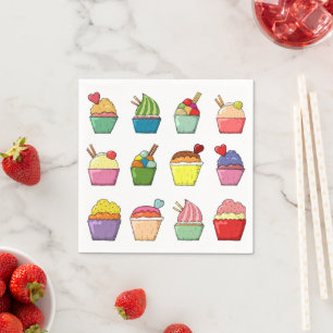 Servilleta De Papel Cumpleaños del pastel