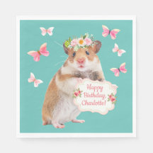 Cumpleaños del Pequeño Ratón/Hamster personalizado