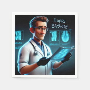 Servilleta De Papel Cumpleaños del radiólogo