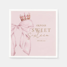 Servilleta De Papel Cumpleaños elegante Sweet Sixteen