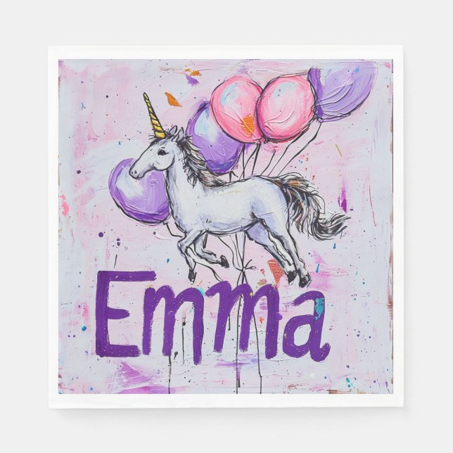 Servilleta De Papel Cumpleaños "Emma" (Anverso)