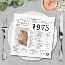 Cumpleaños en el periódico de 1975
