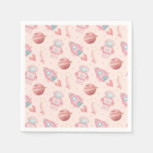 Cumpleaños Espacial Niñas Rosa Astronauta