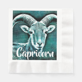 Servilleta De Papel Cumpleaños feliz Capricornio Horoscope Cabra Zodia