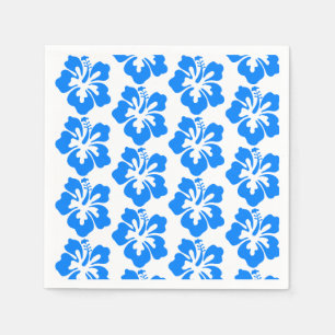 Servilleta De Papel Cumpleaños hawaiano de Luau de la flor del hibisc