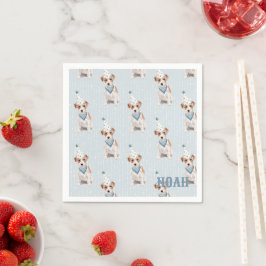 Servilleta De Papel Cumpleaños Jack Russell Dog Fiesta Gorra Personal