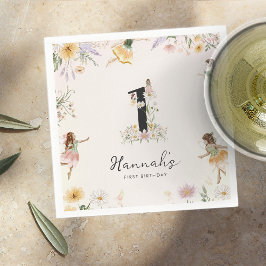 Servilleta De Papel Cumpleaños mágico de hadas florales