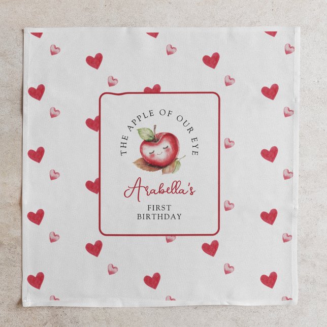 Servilleta De Papel Cumpleaños Manzana Dulce De Nuestros Ojos (Subido por el creador)