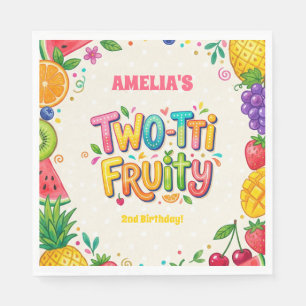 Servilleta De Papel Cumpleaños número 2 de Two-tti Fruity