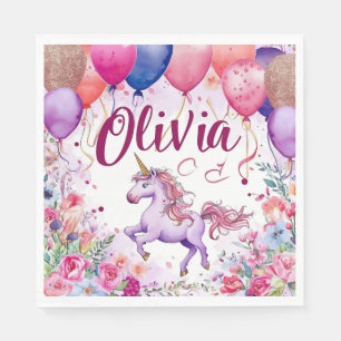 Servilleta De Papel Cumpleaños "Olivia"