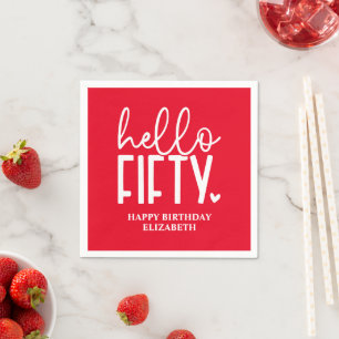 Servilleta De Papel Cumpleaños Personalizado 50