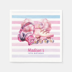 Servilleta De Papel Cumpleaños personalizado de Roller Roller en Acuar