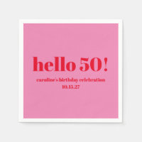 Cumpleaños personalizado número 50 moderno y atrev